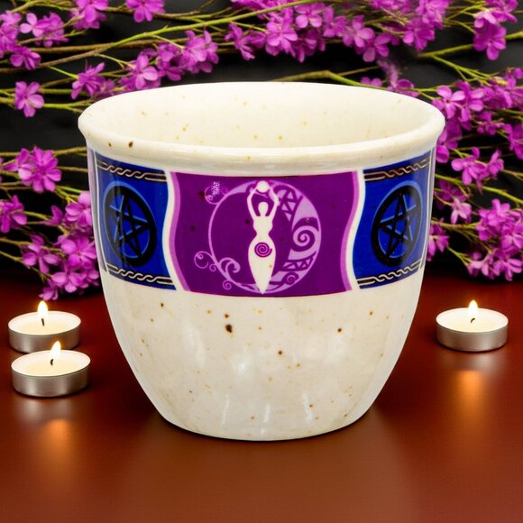 Pagan Goddess Smudge Bowl - Picture 1 of 7